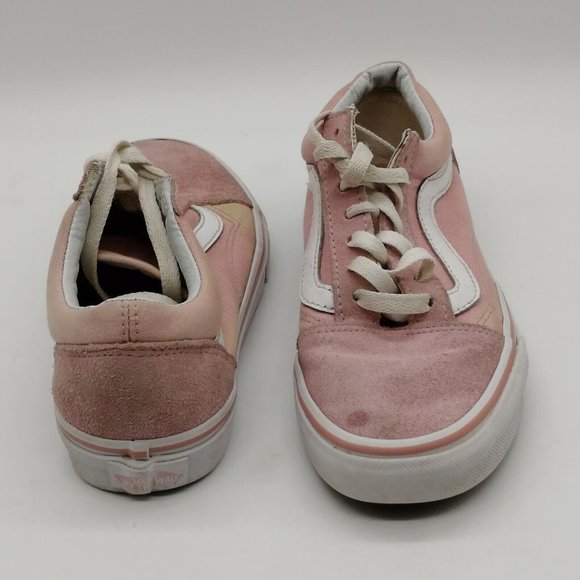 Vans Womens Sneaker Pink Faux Suede Lace Up Walking Shoe Round Toe Low Top 6 - Picture 3 of 10